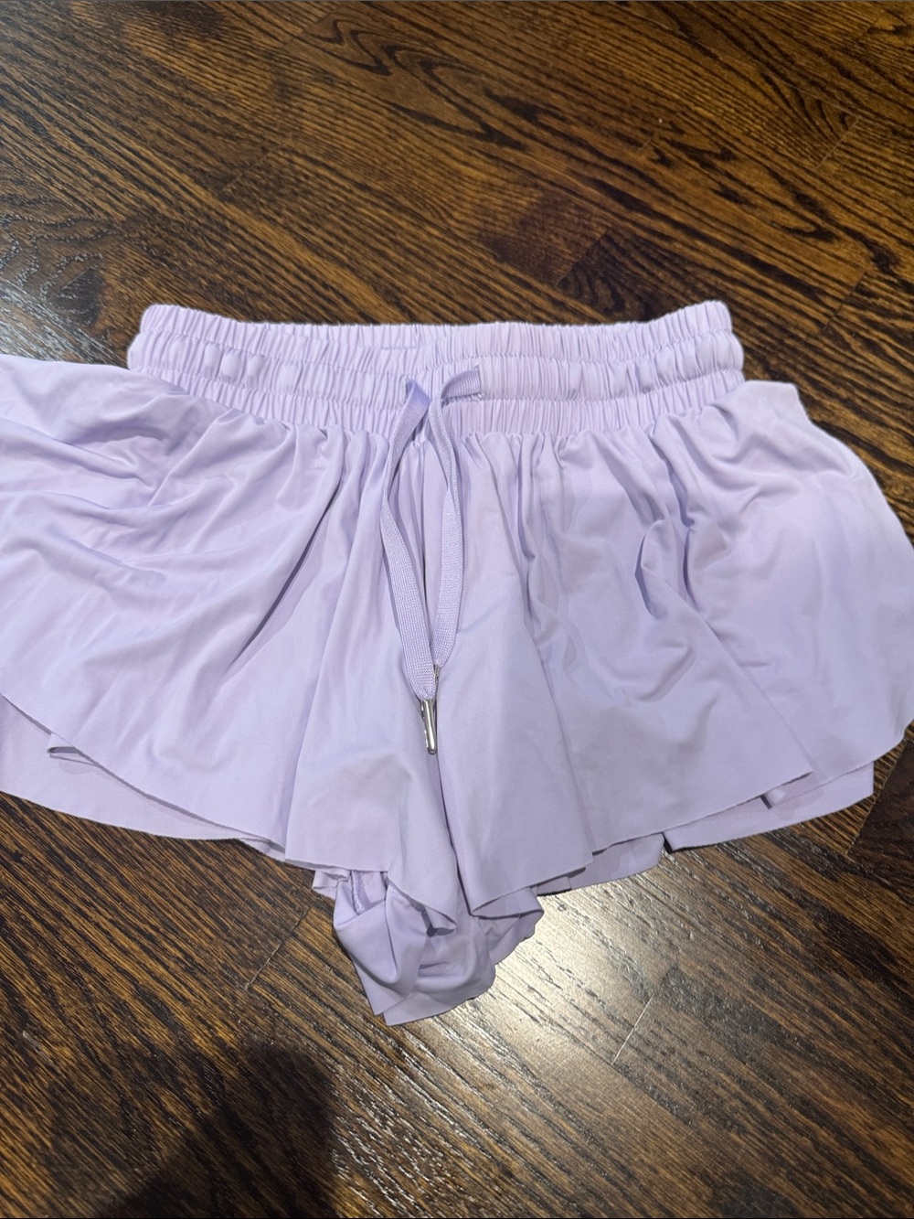 Katie J NYC Lavender Ruffle Skort Shorts never worn size XL